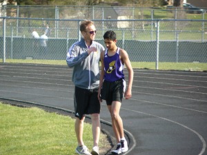 M coach congratulating me after another event 